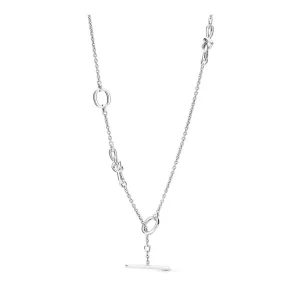 (imagem para) Colar Knotted Heart T-Bar Pandora - 398080