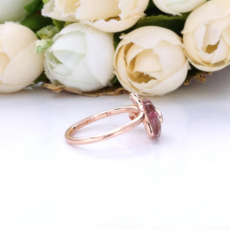 (imagem para) Anel Vidro Murano Rosa & Sai Pandora Rose - 188319PMU - Visualizar 4