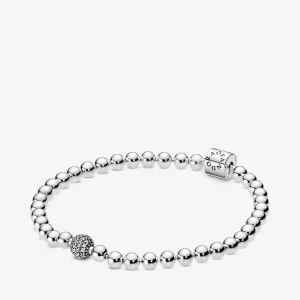 Bracelete Esfera Brilhante - 598342CZ (imagem para) Bracelete Esfera Brilhante - 598342CZ