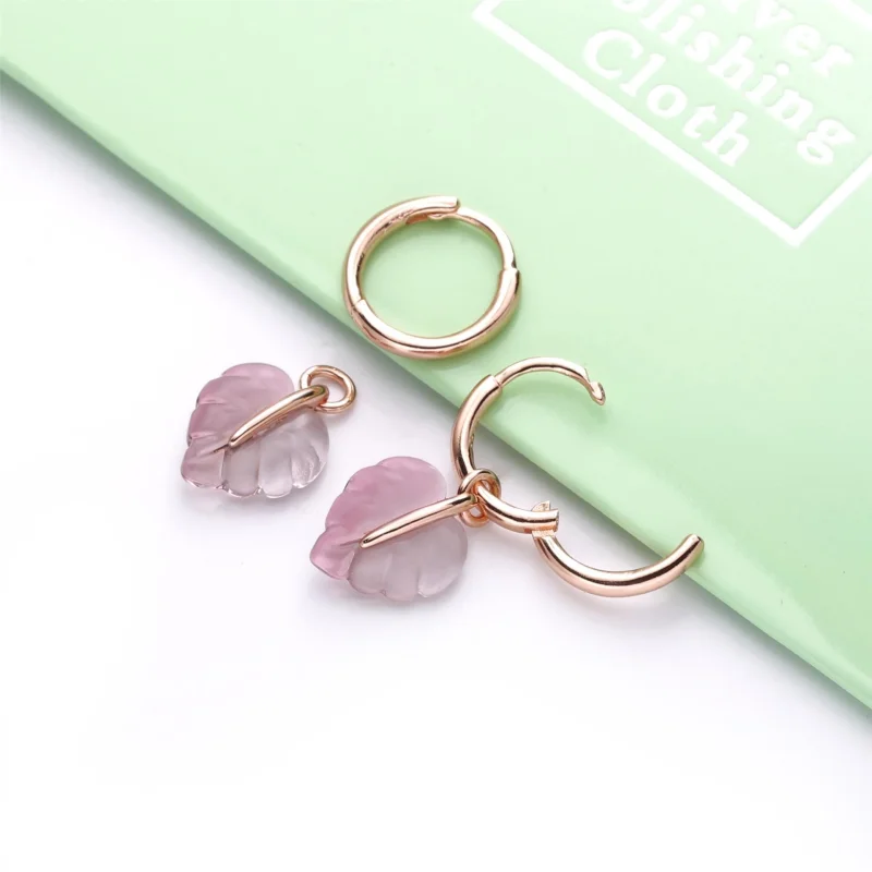 (imagem para) Brinco Vidro Murano Rosa & Sai Pandora - 288317PMU - Visualizar 4