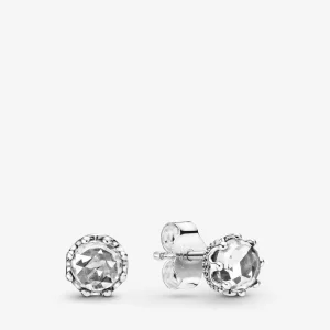 (imagem para) Brincos Clear Sparkling Crown Pandora - 298311CZ