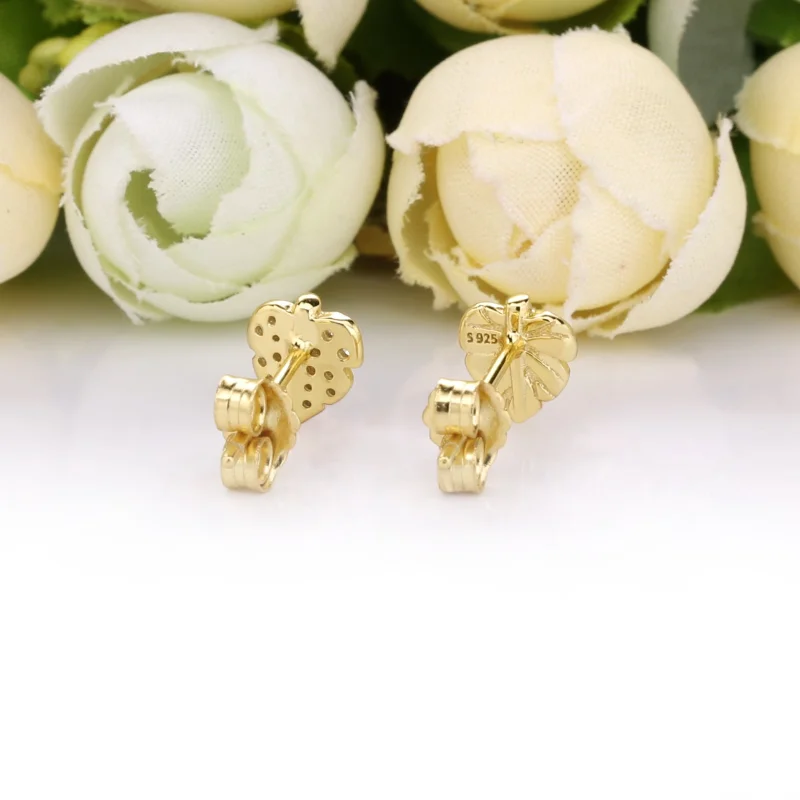 (imagem para) Brincos Petit Folha brilhante e cintilante Pandora Shine - 268334CZ - Visualizar 3