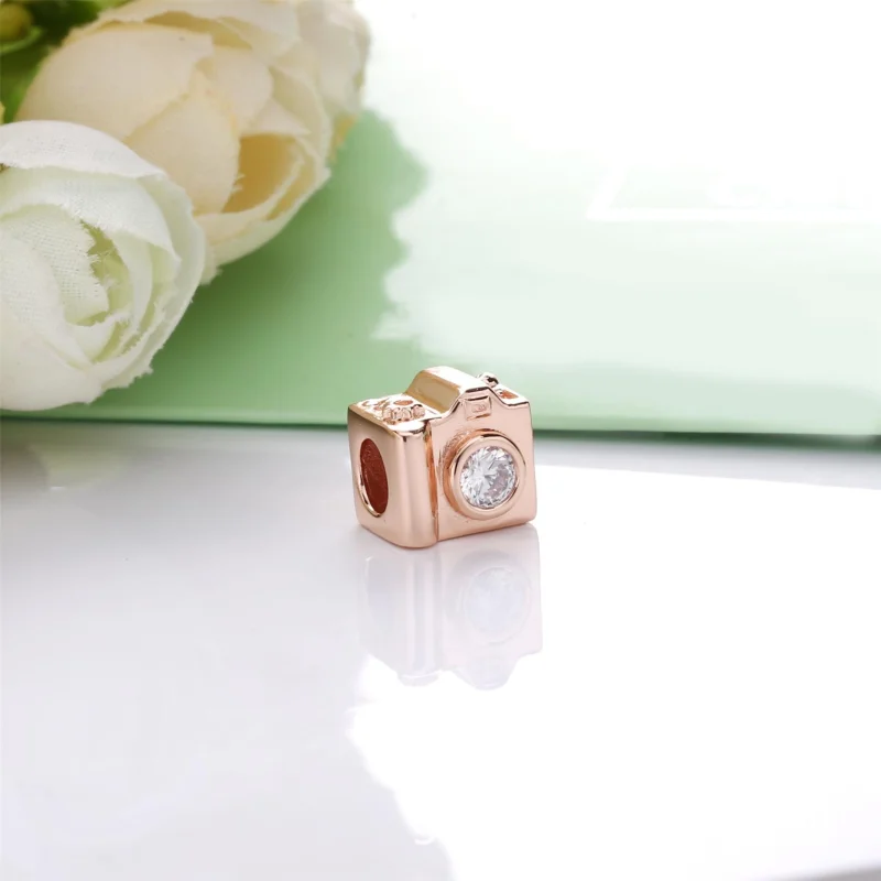 (imagem para) Charm Câmera Pandora Rosa - 787986CZ - Visualizar 2