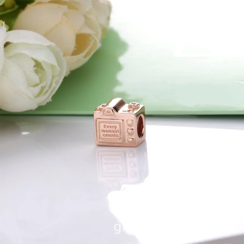 (imagem para) Charm Câmera Pandora Rosa - 787986CZ - Visualizar 3