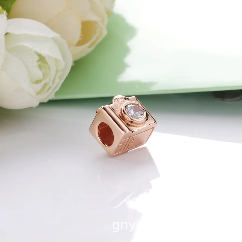 (imagem para) Charm Câmera Pandora Rosa - 787986CZ - Visualizar 5