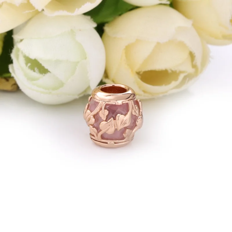 (imagem para) Charm Folhas decorativas cor-de-rosa Pandora - 788238SSP - Visualizar 3