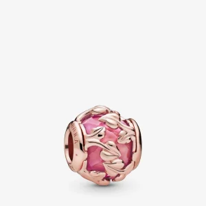 (imagem para) Charm Folhas decorativas cor-de-rosa Pandora - 788238SSP