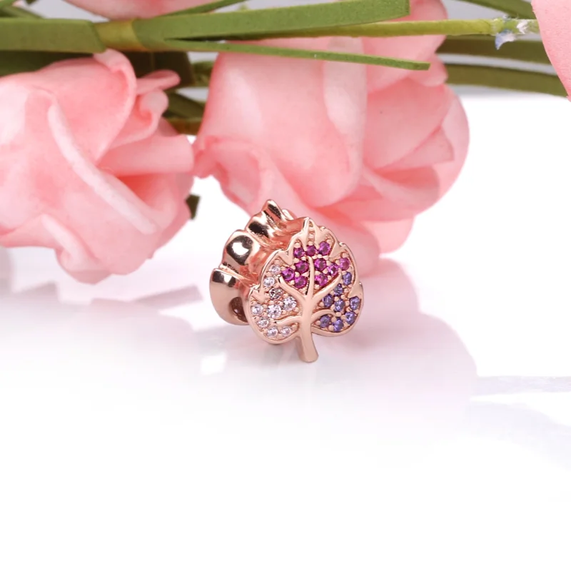 (imagem para) Charm Pandora Rose™ Folha De Cristais - 788322NPMMX - Visualizar 3