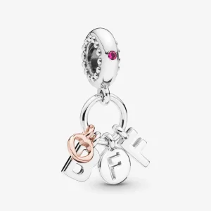 (imagem para) Charm Pendente Melhores Amigos Para Sempre Pandora Rose - 788165NCC