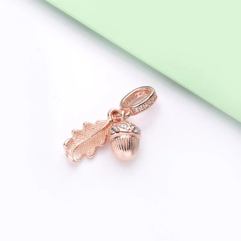 (imagem para) Charm Pendente Pandora Rose™ Fruto E Folha De Carvalho - 788248CZ - Visualizar 3