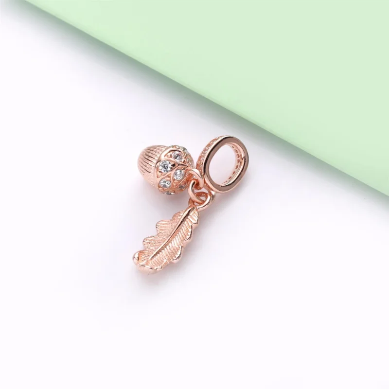 (imagem para) Charm Pendente Pandora Rose™ Fruto E Folha De Carvalho - 788248CZ - Visualizar 4