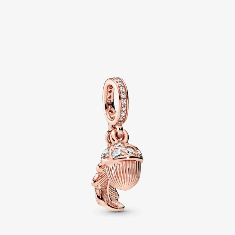 (imagem para) Charm Pendente Pandora Rose™ Fruto E Folha De Carvalho - 788248CZ
