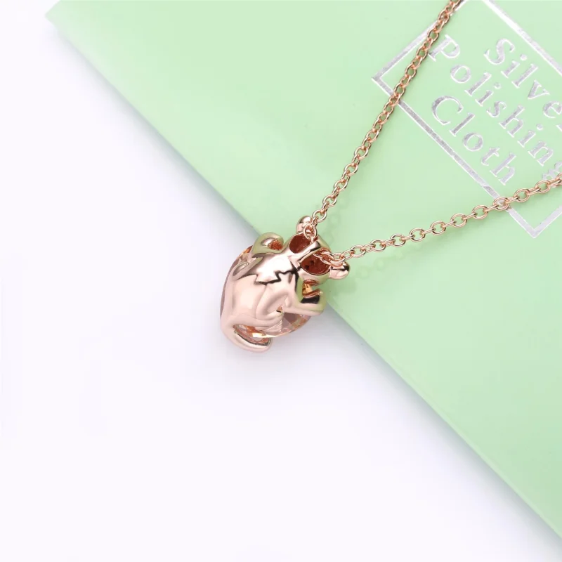 (imagem para) Colar Coração de Leoa Cintilante Pandora Rose - 388068CZM - Visualizar 3