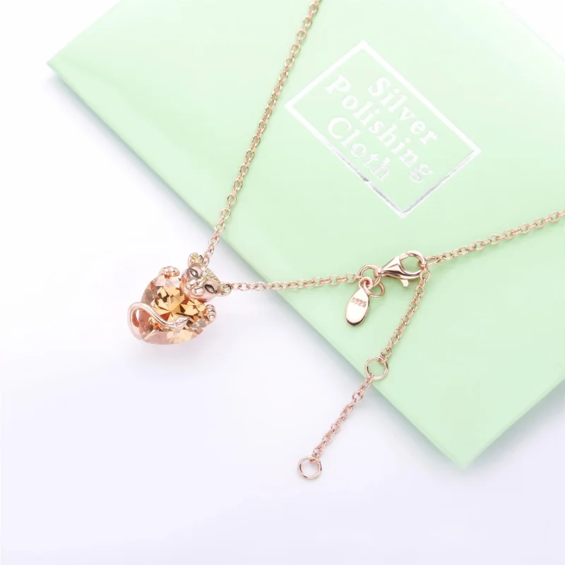 (imagem para) Colar Coração de Leoa Cintilante Pandora Rose - 388068CZM - Visualizar 4