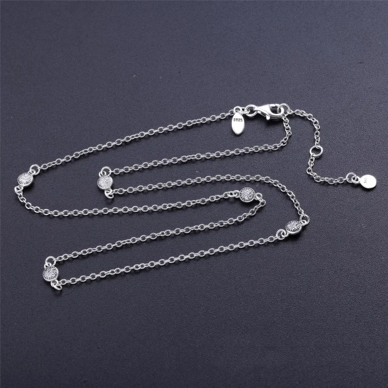 (imagem para) Colar Gotículas Delicadas Deslumbrantes Pandora - 590525CZ - Visualizar 4