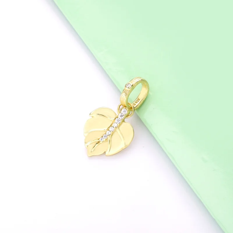 (imagem para) Pendente Folha Pandora Shine - 368251CZ - Visualizar 3