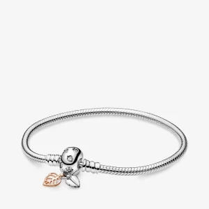 (imagem para) Pulseira Folhas & Cadeia de Cobras Pandora - 588333CZ