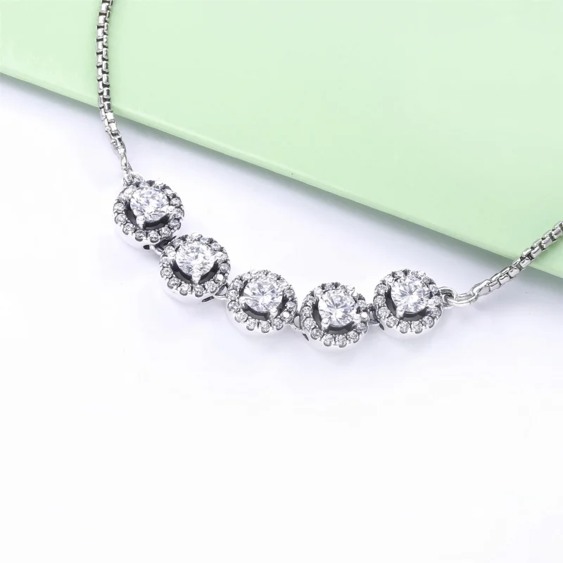 (imagem para) Bracelete Ajustavel Circulo Brilhante - 598510C01 - Visualizar 3