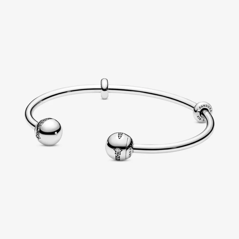 (imagem para) Bracelete Rigido Aberto Estrela cadente Pandora - 598615C01