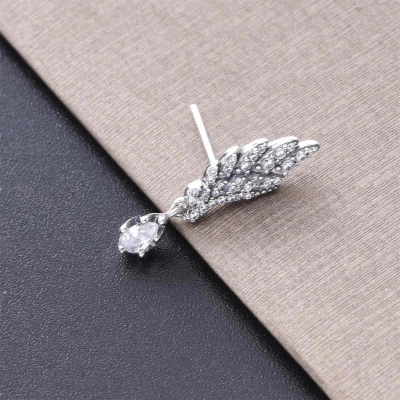 (imagem para) Brincos Petit Asa de Anjo Pendurado Pandora - 298493C01 - Visualizar 2