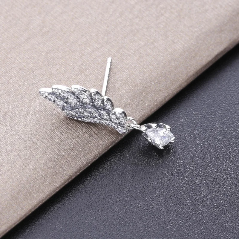 (imagem para) Brincos Petit Asa de Anjo Pendurado Pandora - 298493C01 - Visualizar 5