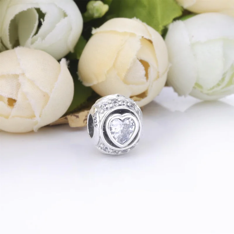 (imagem para) Charm Coração Elevado Pandora - 798464C01 - Visualizar 3