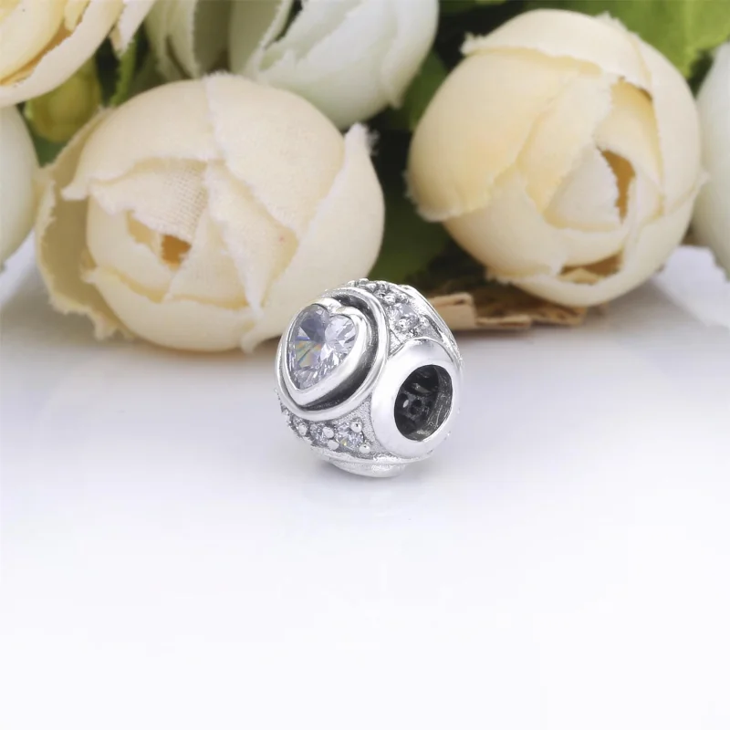 (imagem para) Charm Coração Elevado Pandora - 798464C01 - Visualizar 4