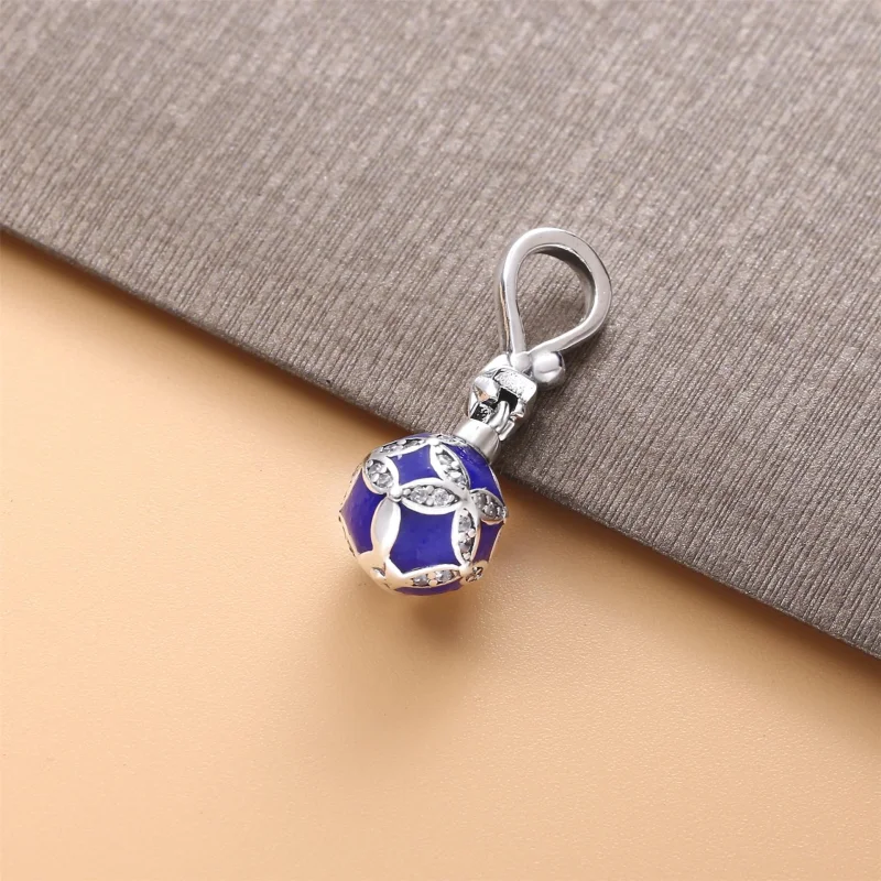 (imagem para) Charm Pendente Enfeite de Natal Azul Pandora - 798512C01 - Visualizar 2
