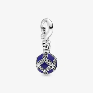 (imagem para) Charm Pendente Enfeite de Natal Azul Pandora - 798512C01