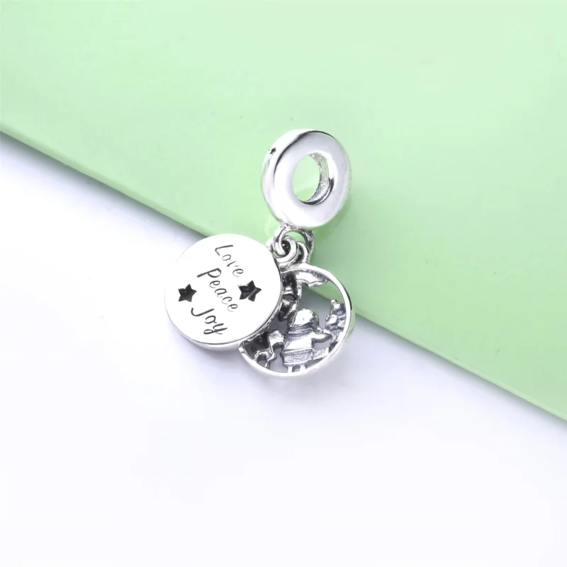 (imagem para) Charm Pendente Santa Amor Alegria da Paz Pandora - 798468C01 - Visualizar 3