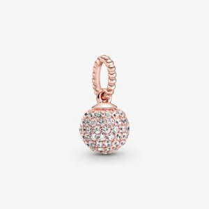 (imagem para) Charm Pendente Pandora Rose Esfera Brilhante - 388686C01