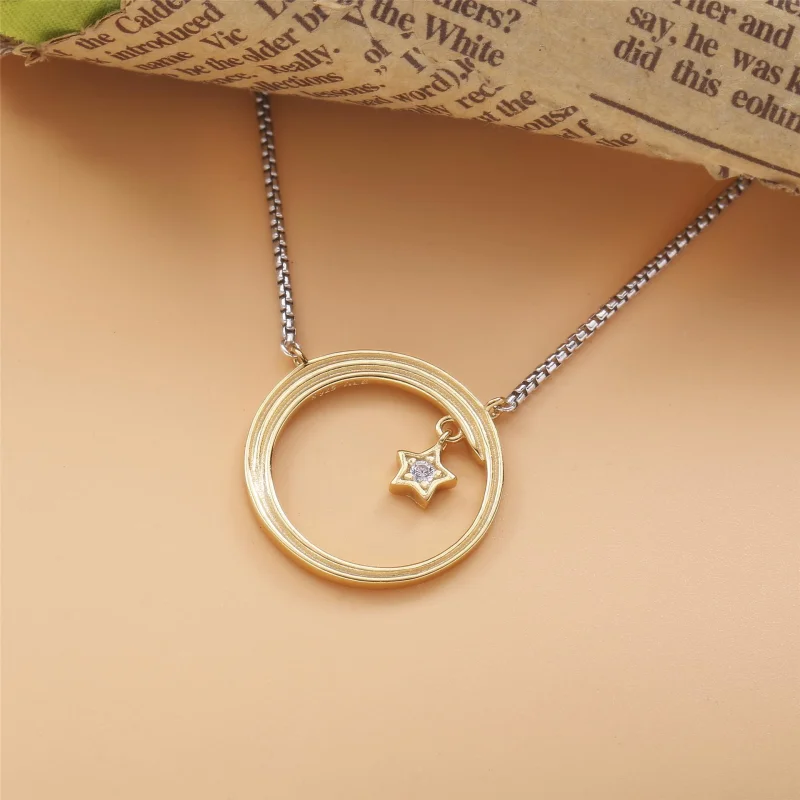 (imagem para) Colar Estrela Cadente Celestial Pandora Rose - 368515C01 - Visualizar 2