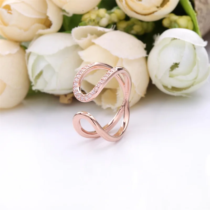 (imagem para) Anel Aberto Pandora Rose Infinito Brilhante - 188882C01 - Visualizar 2