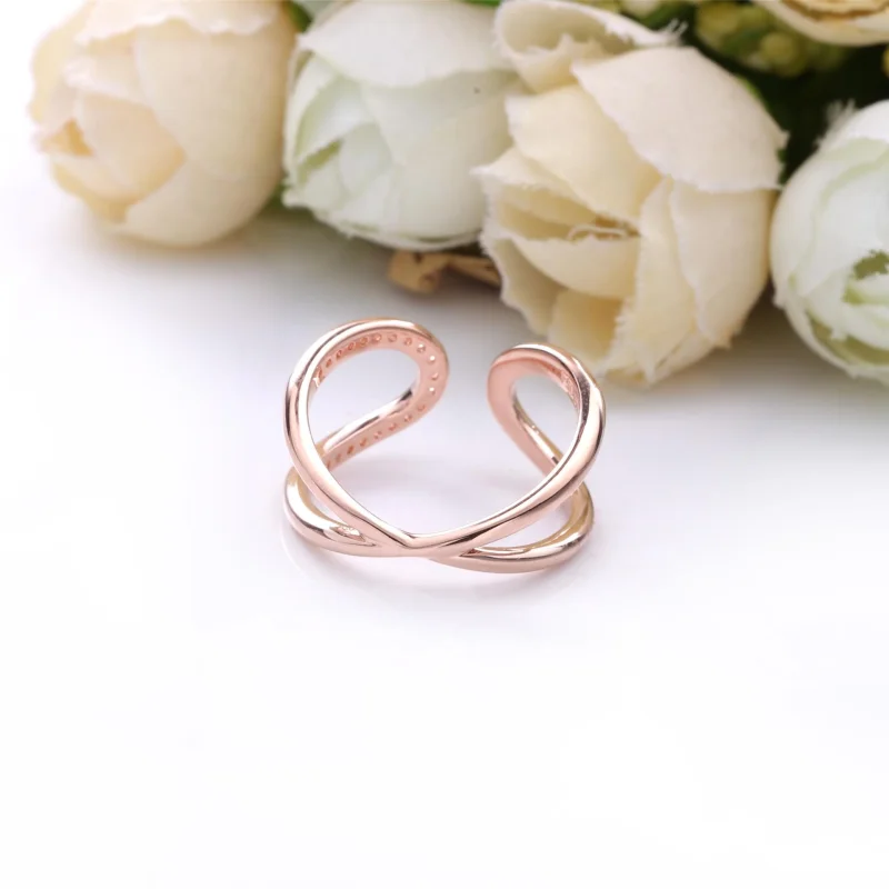 (imagem para) Anel Aberto Pandora Rose Infinito Brilhante - 188882C01 - Visualizar 3