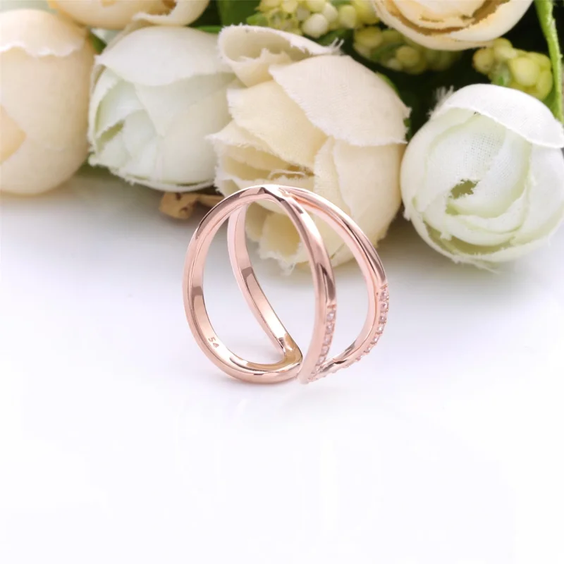 (imagem para) Anel Aberto Pandora Rose Infinito Brilhante - 188882C01 - Visualizar 4