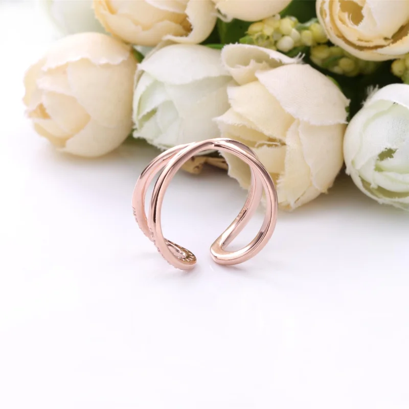 (imagem para) Anel Aberto Pandora Rose Infinito Brilhante - 188882C01 - Visualizar 5
