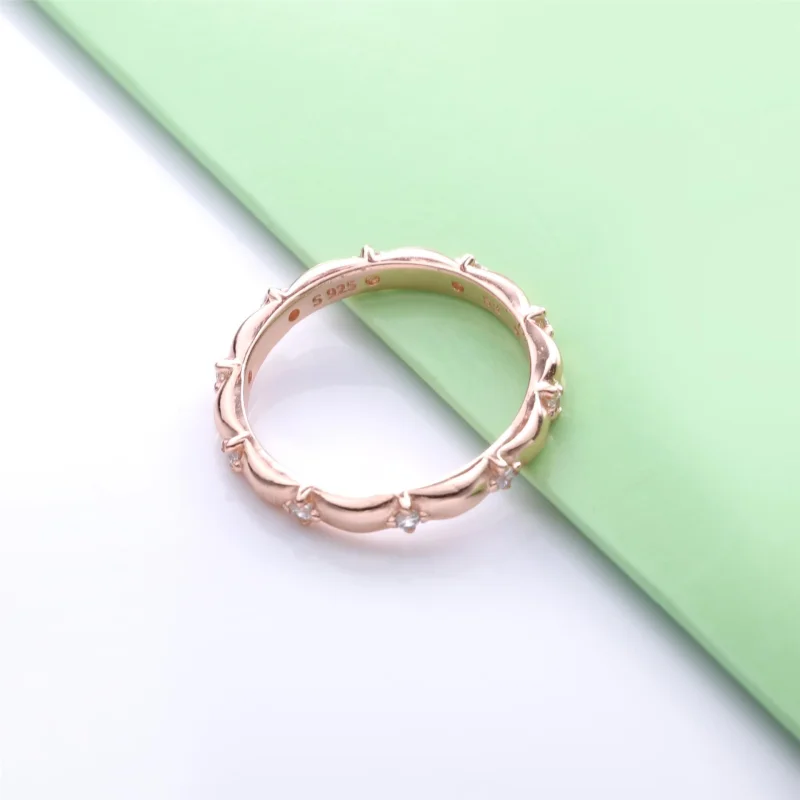 (imagem para) Anel Pétalas de Flores Pandora Rose - 188791C01 - Visualizar 3