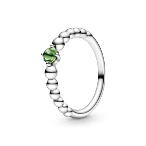 (imagem para) Anel Spring Green Beaded Pandora - 198867C10