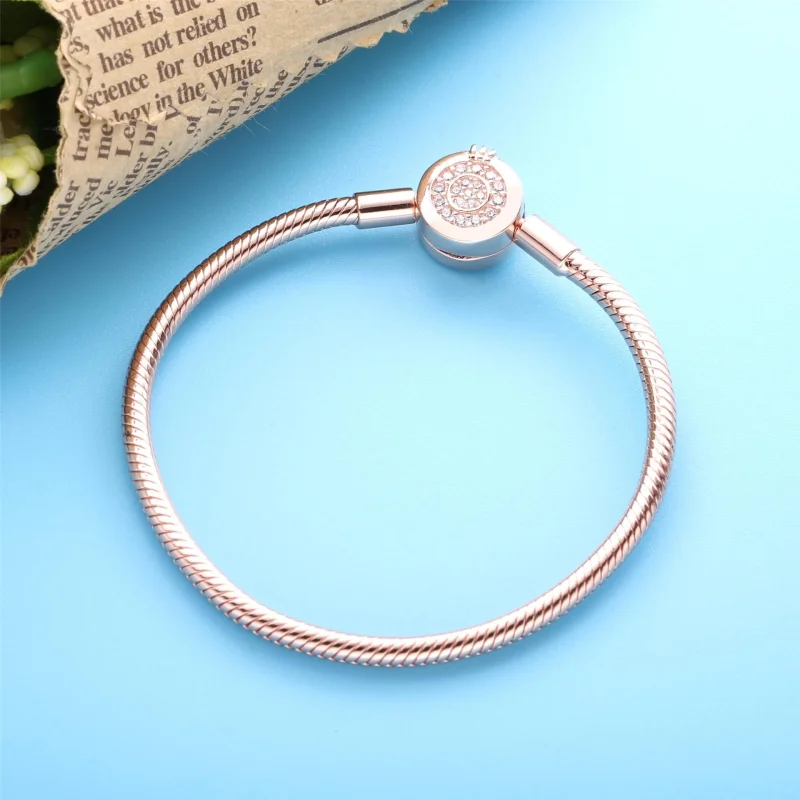 (imagem para) Bracelete Coroa Em O Brilhante Pandora Rose™ - 589046C01 - Visualizar 2