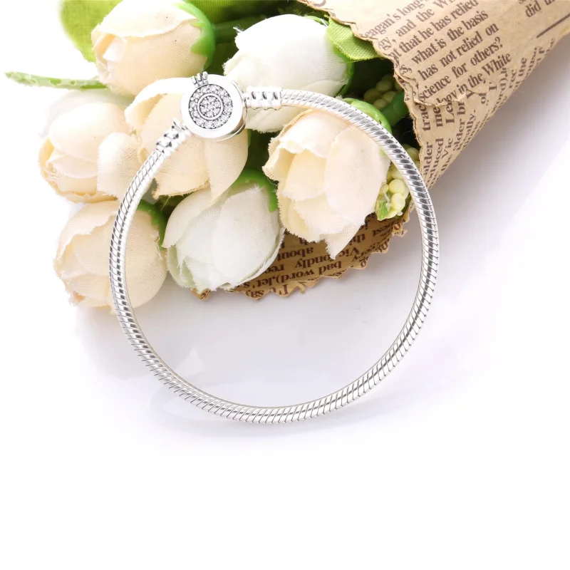 (imagem para) Bracelete em Trama Coroa em O Brilhante Pandora Moments - 599046C01 - Visualizar 3