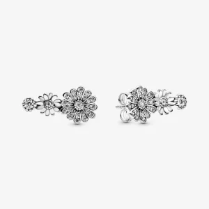 Brincos Sparkling Daisy Flower Trio Pandora - 298876C01 (imagem para) Brincos Sparkling Daisy Flower Trio Pandora - 298876C01