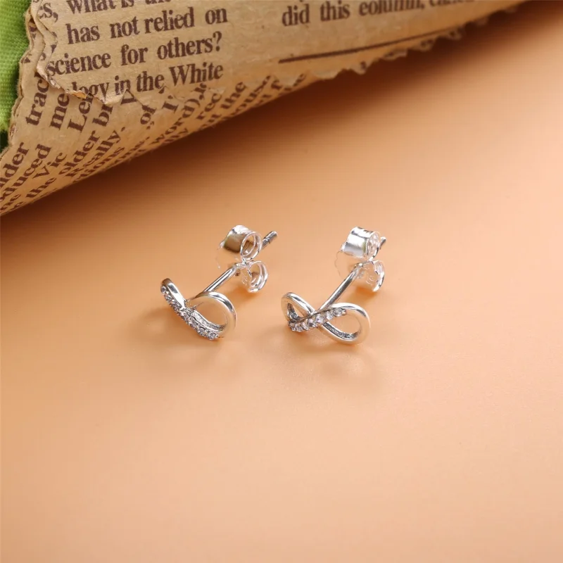 (imagem para) Brincos Sparkling Infinity Pandora - 298820C01 - Visualizar 3