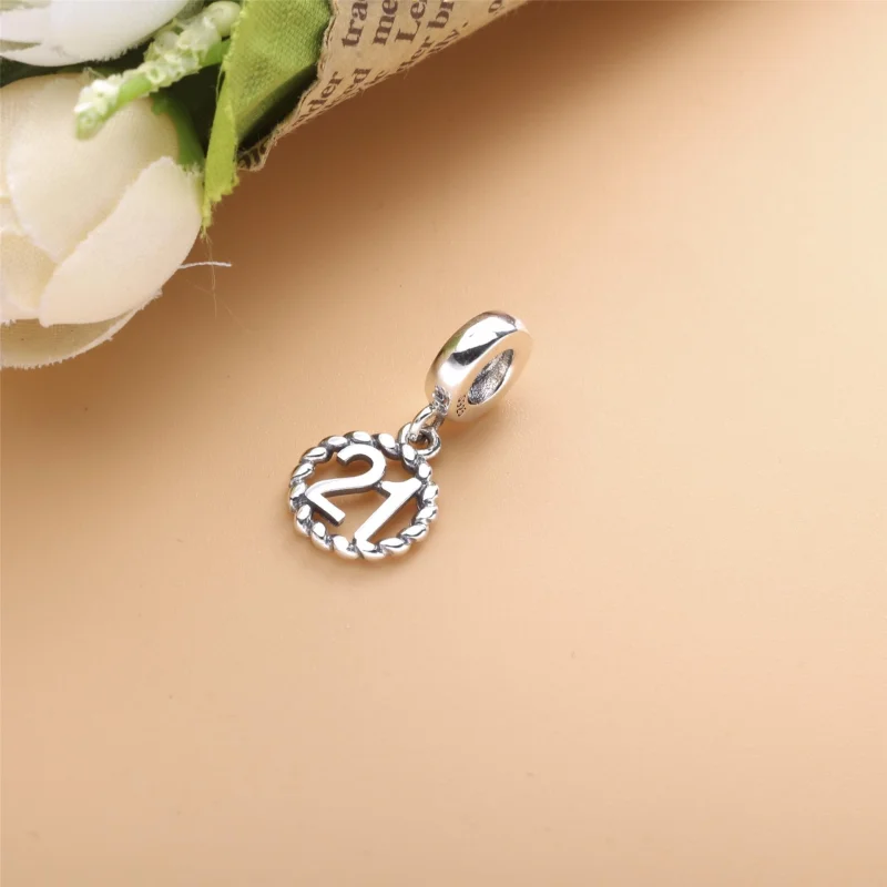 (imagem para) Charm Pendente 21º Aniversário Pandora - 790496 - Visualizar 2