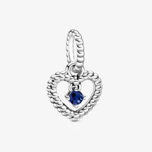 (imagem para) Charm Pendente Coração Esferas Azul Marinho - Mês De Setembro - 798854C12