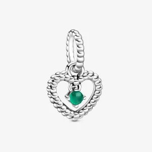 (imagem para) Charm Pendente Coração Esferas Verde Escuro - Mês De Maio - 798854C05