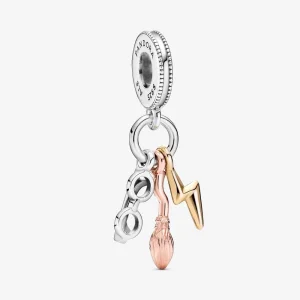 (imagem para) Charm Pendente Óculos, Nimbus 2000 E Raio - Harry Potter - 799129C00