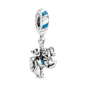 (imagem para) Charm Pendente Disney, Mickey e Minnie cavalo carrossel Pandora - 798900C01