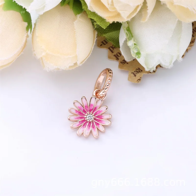 (imagem para) Charm Pendente Pandora Rose™ Margarida Pink - 788771C01 - Visualizar 3