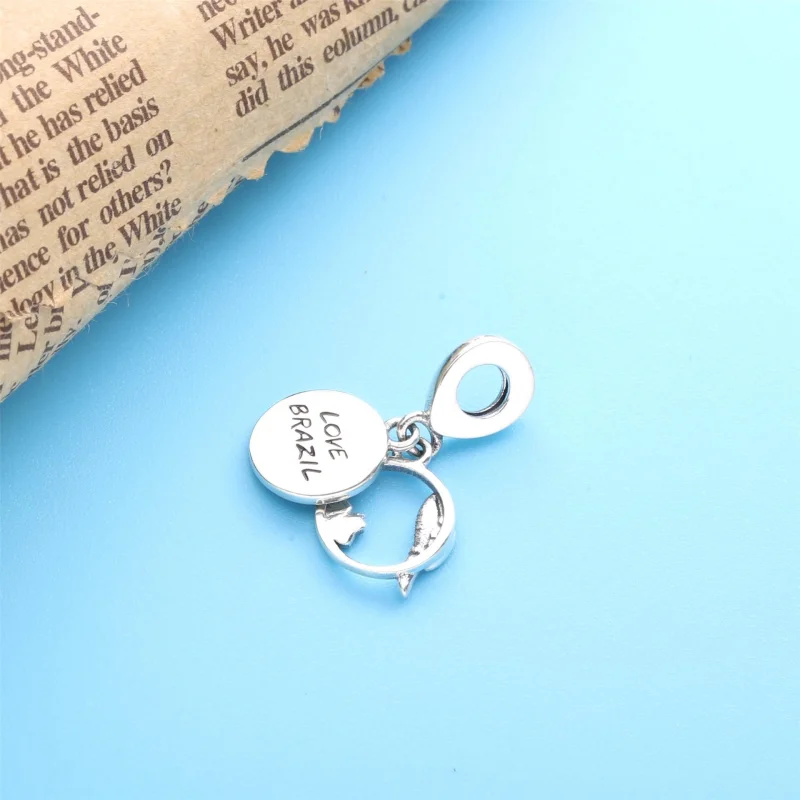 (imagem para) Charm Pendente Papagaio E Praia Do Brasil - 798919C01 - Visualizar 4