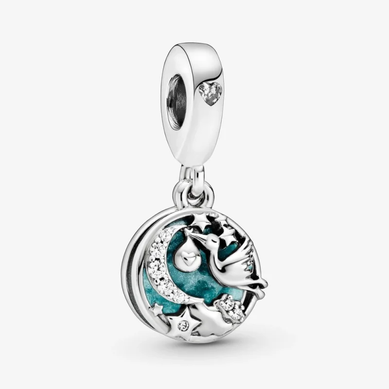 (imagem para) Charm Pendente Presente Da Cegonha - 798895C01